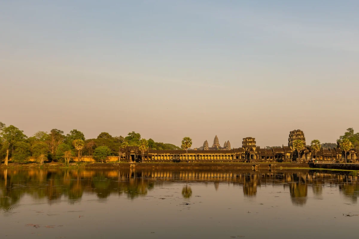 Stunning sunrise over Angkor Wat, Siem Reap