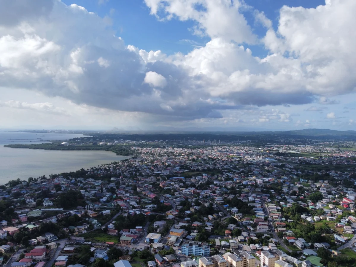 Beautiful view of Apia skyline and coastline
