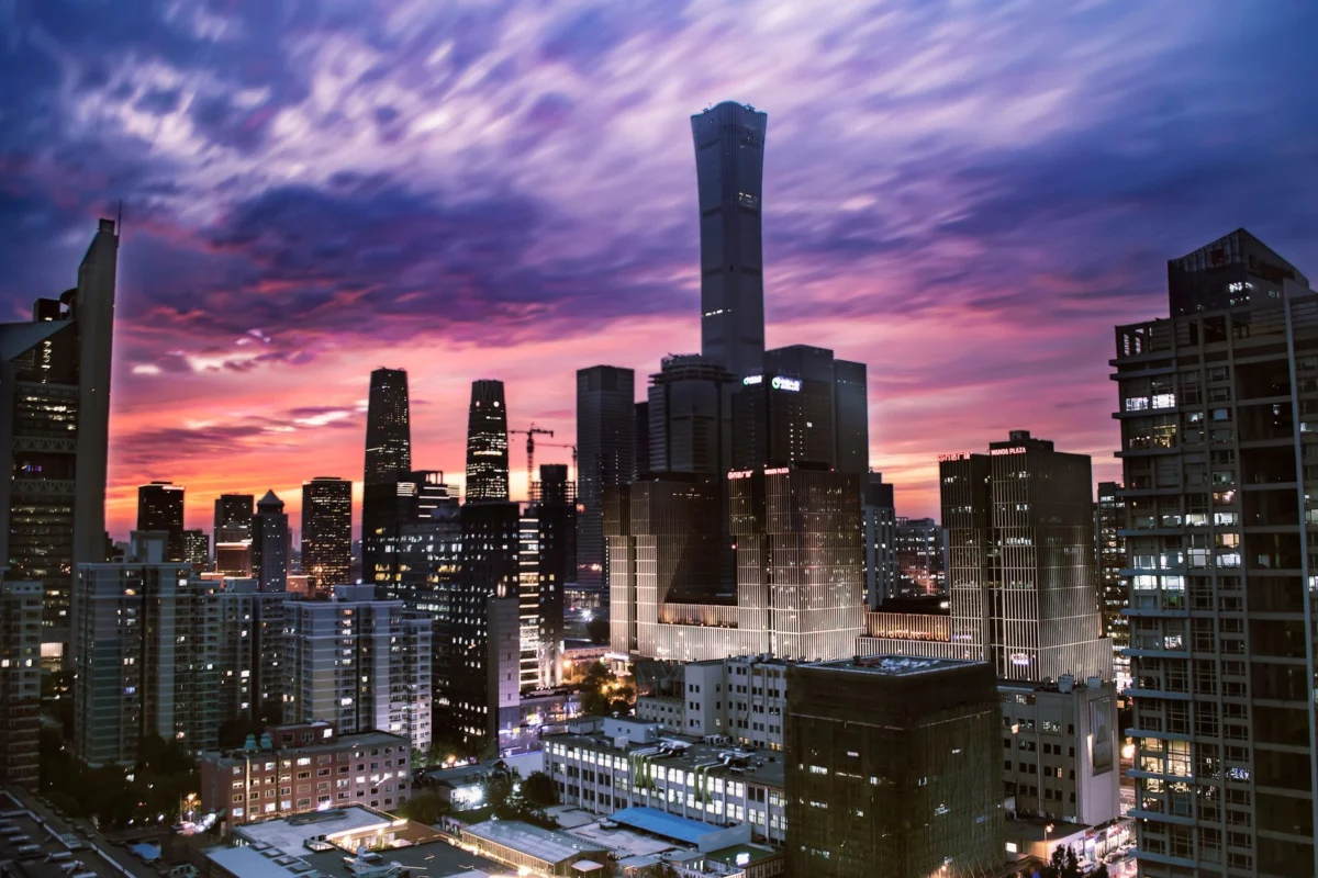 Stunning night view of Beijing skyline, perfect for group travel readers