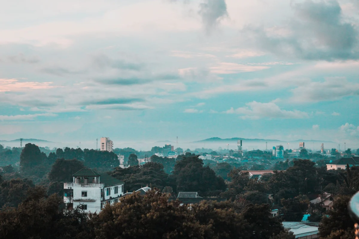 A romantic view of Blantyre's city skyline for couples