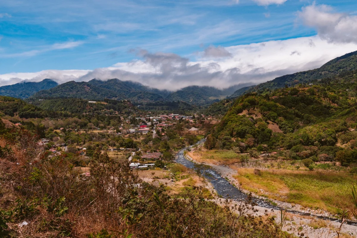 Scenic view of Boquete's lush mountain landscape