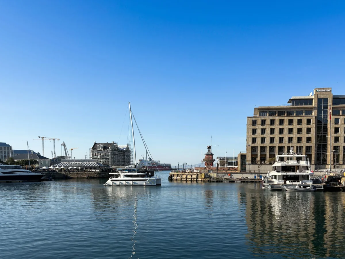 View of Cape Town's skyline with Table Mountain in the background