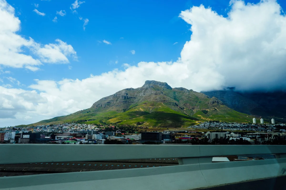 Cape Town skyline with Table Mountain view