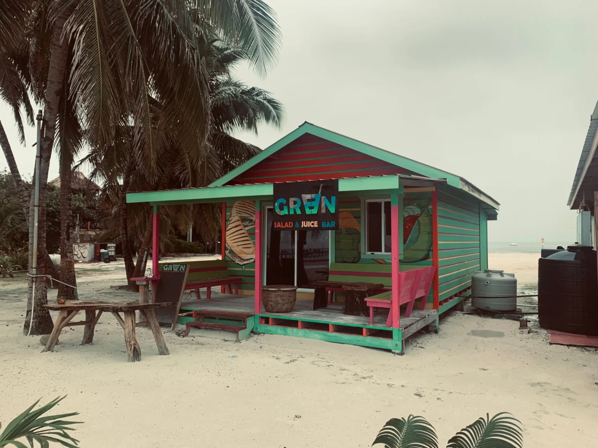 Caye Caulker beachfront restaurants with scenic view