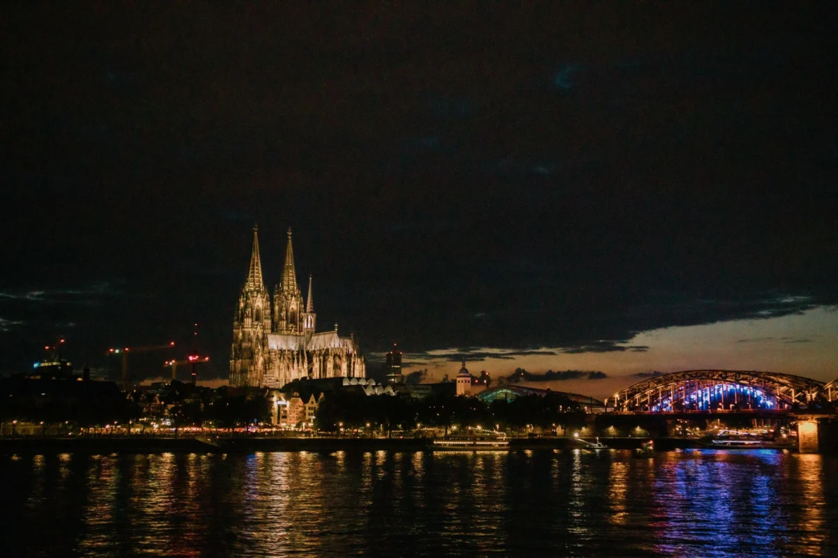 A stunning view of Cologne's skyline featuring the Cathedral