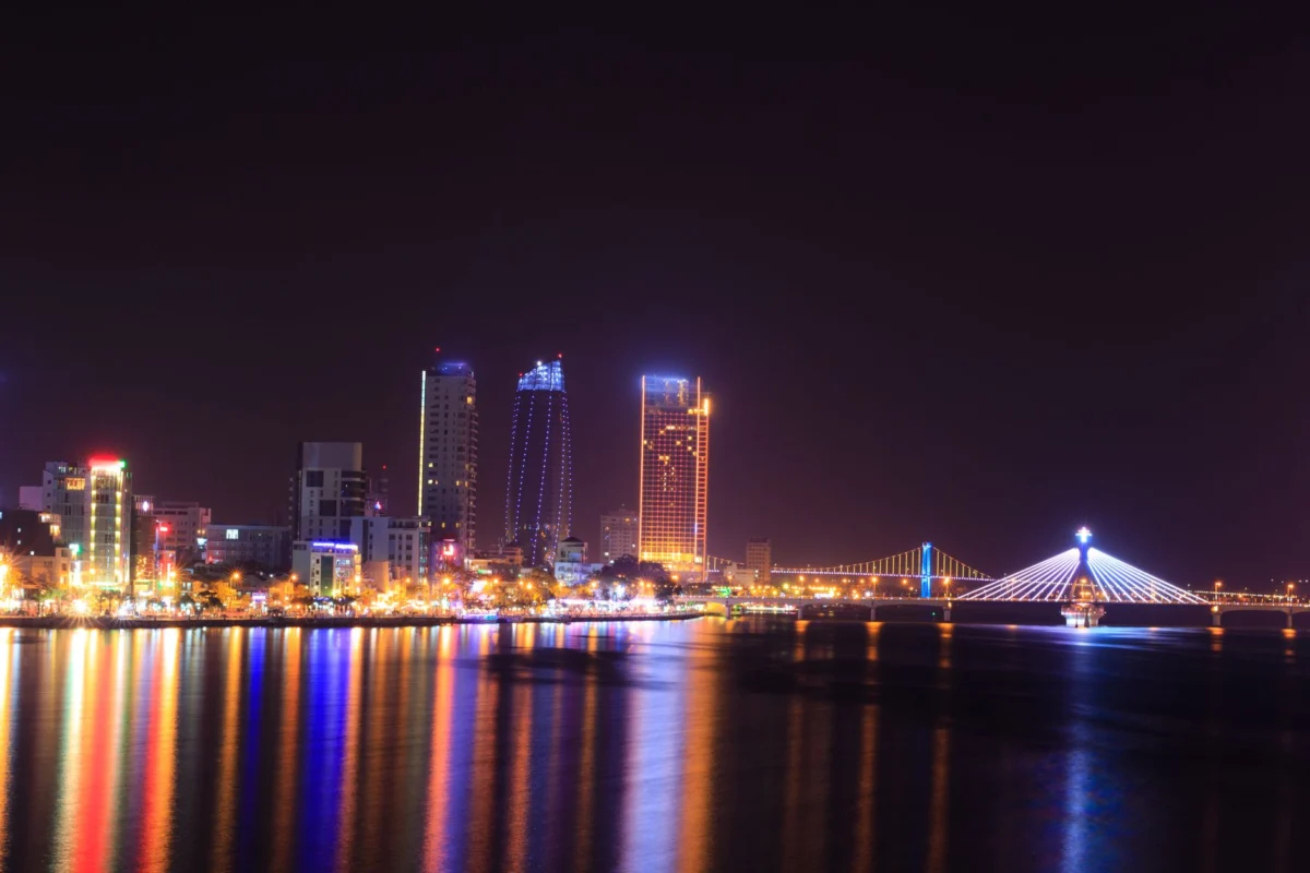 Stunning view of Da Nang skyline with vibrant cityscape