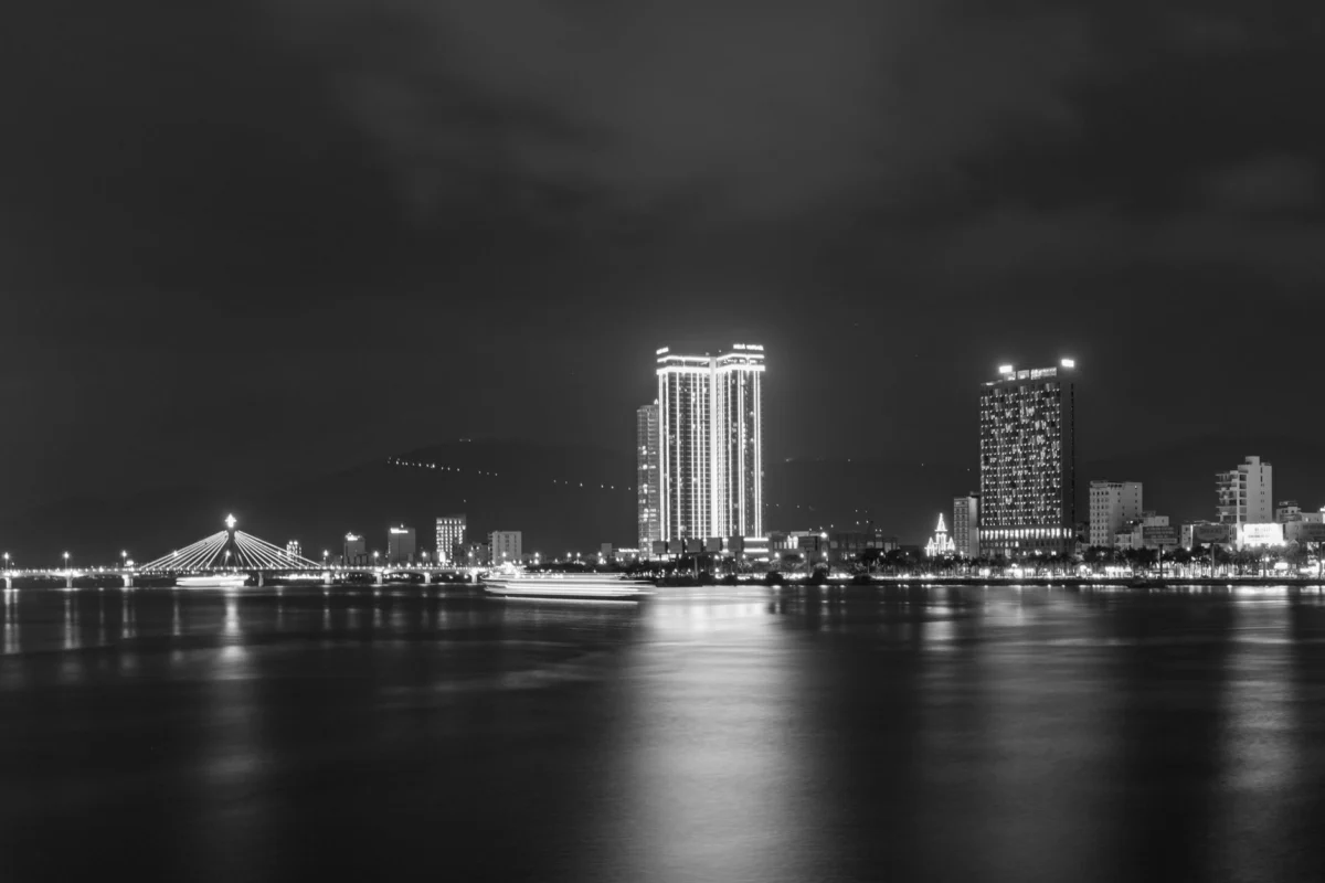 A breathtaking view of Da Nang with its skyline along the river