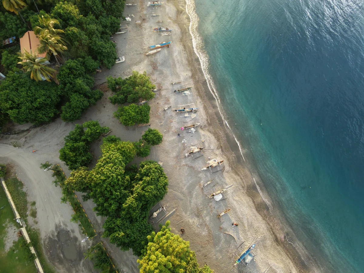 View of Dili's scenic coast and historic buildings
