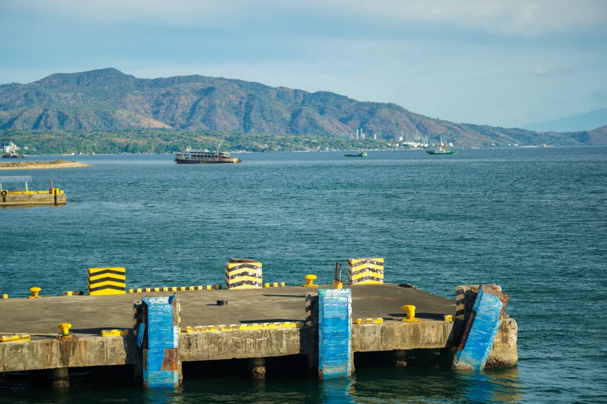 View of Dili from the harbor showcasing iconic landmarks