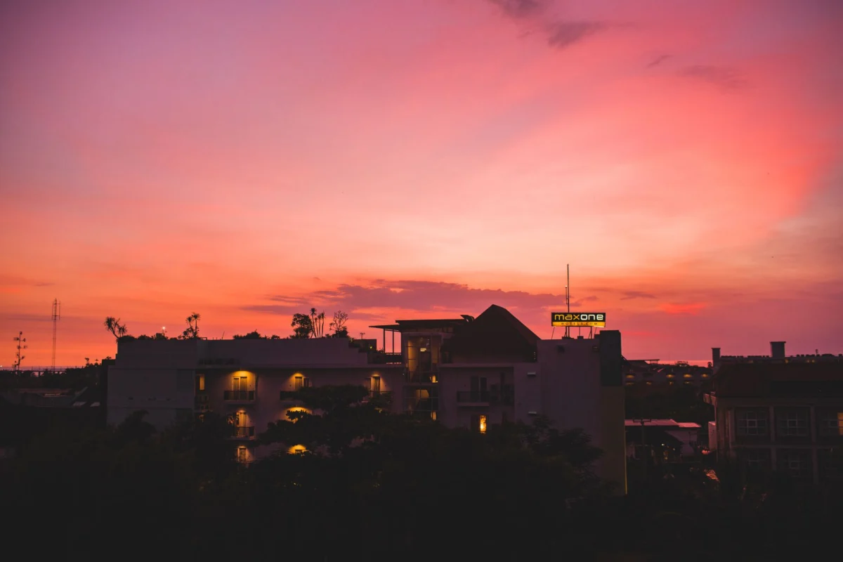 View of Douala skyline showcasing romantic hotel settings