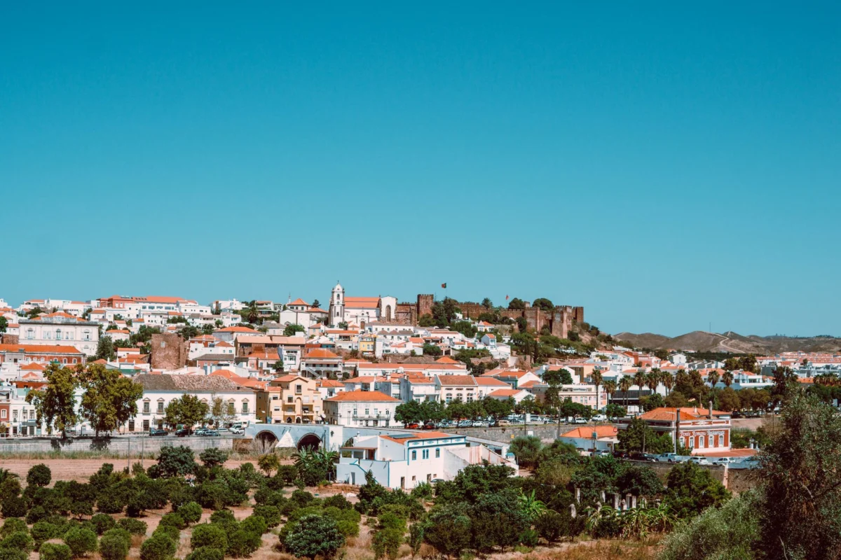 Picturesque view of Faro's historic old town