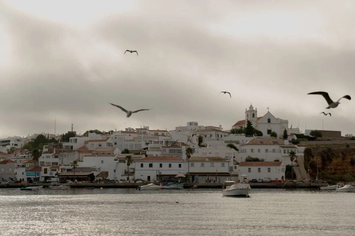 Sunset view over Faro's picturesque skyline