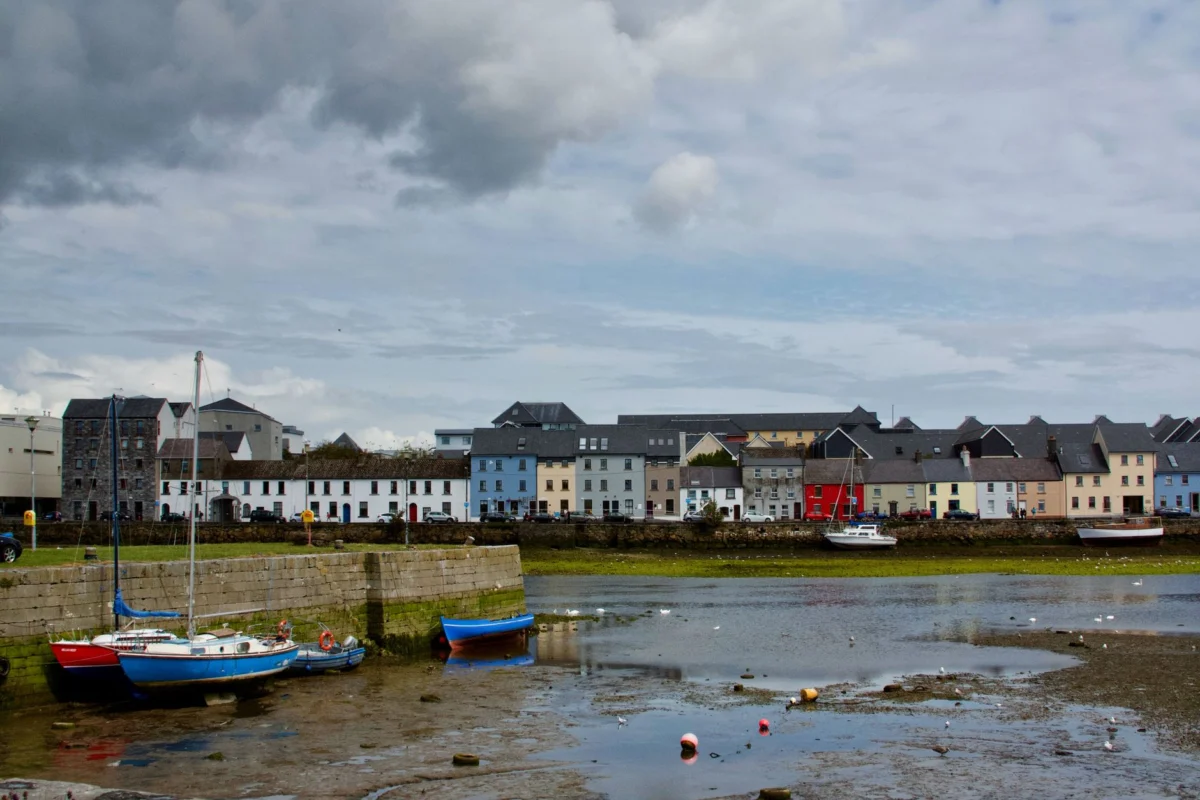 Iconic Galway skyline view from Claddagh, highlighting city charm