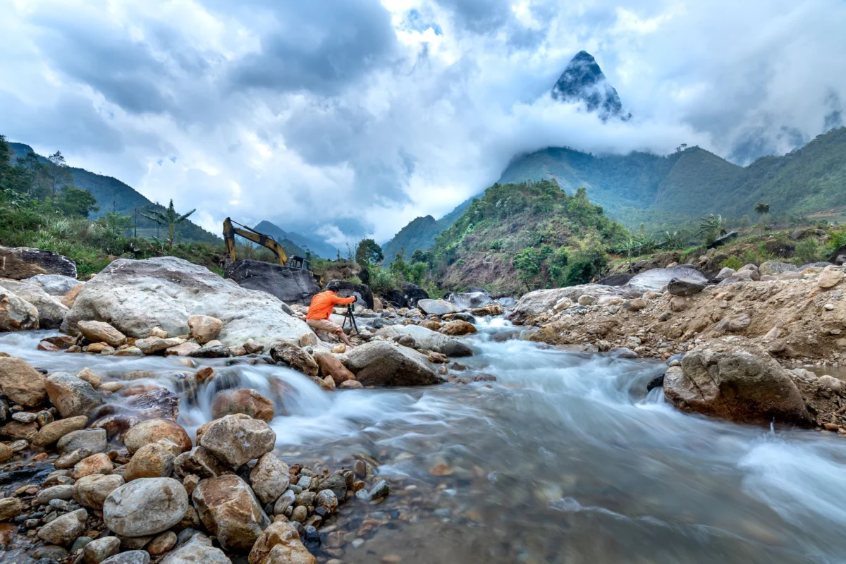 Romantic riverside view in Gouyave showcasing its charm
