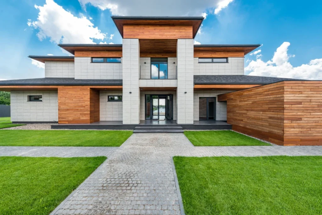 Graphite and Wood Villa