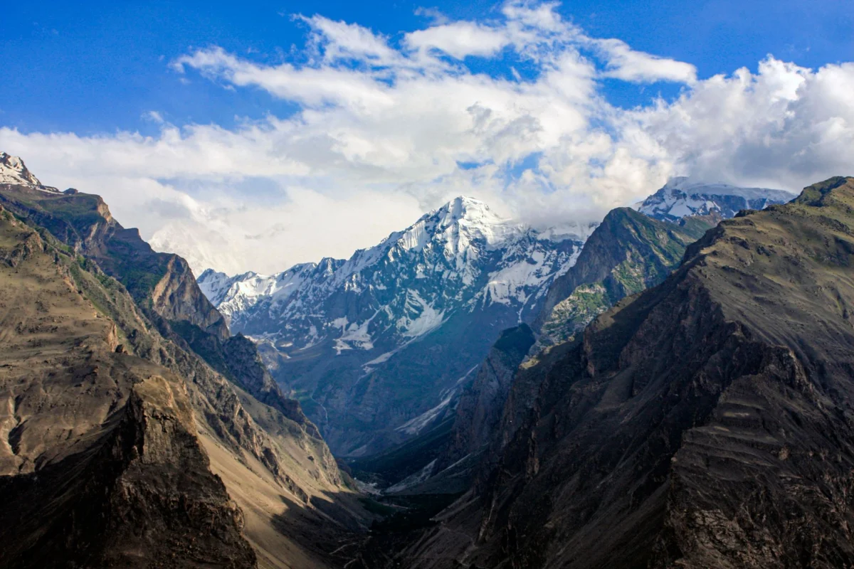 Breathtaking mountain skyline of Hunza Valley