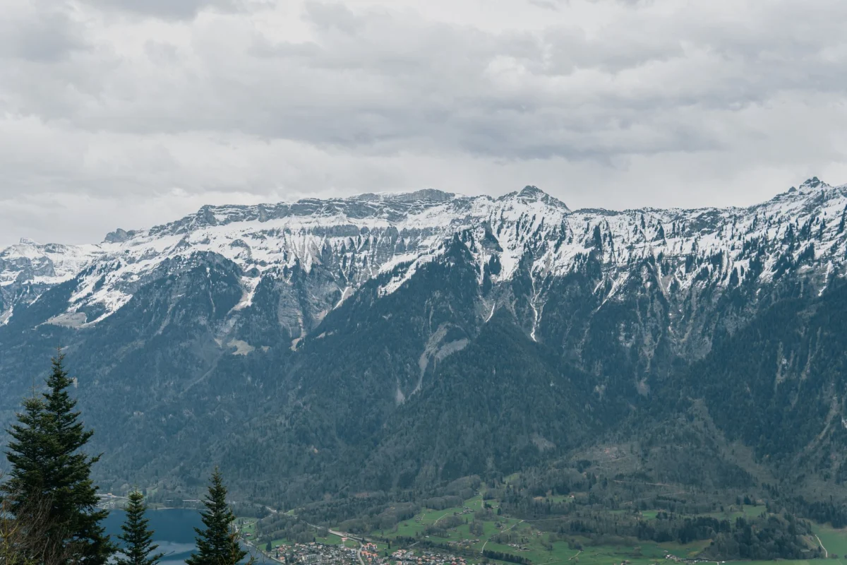 Breathtaking mountain view in Interlaken