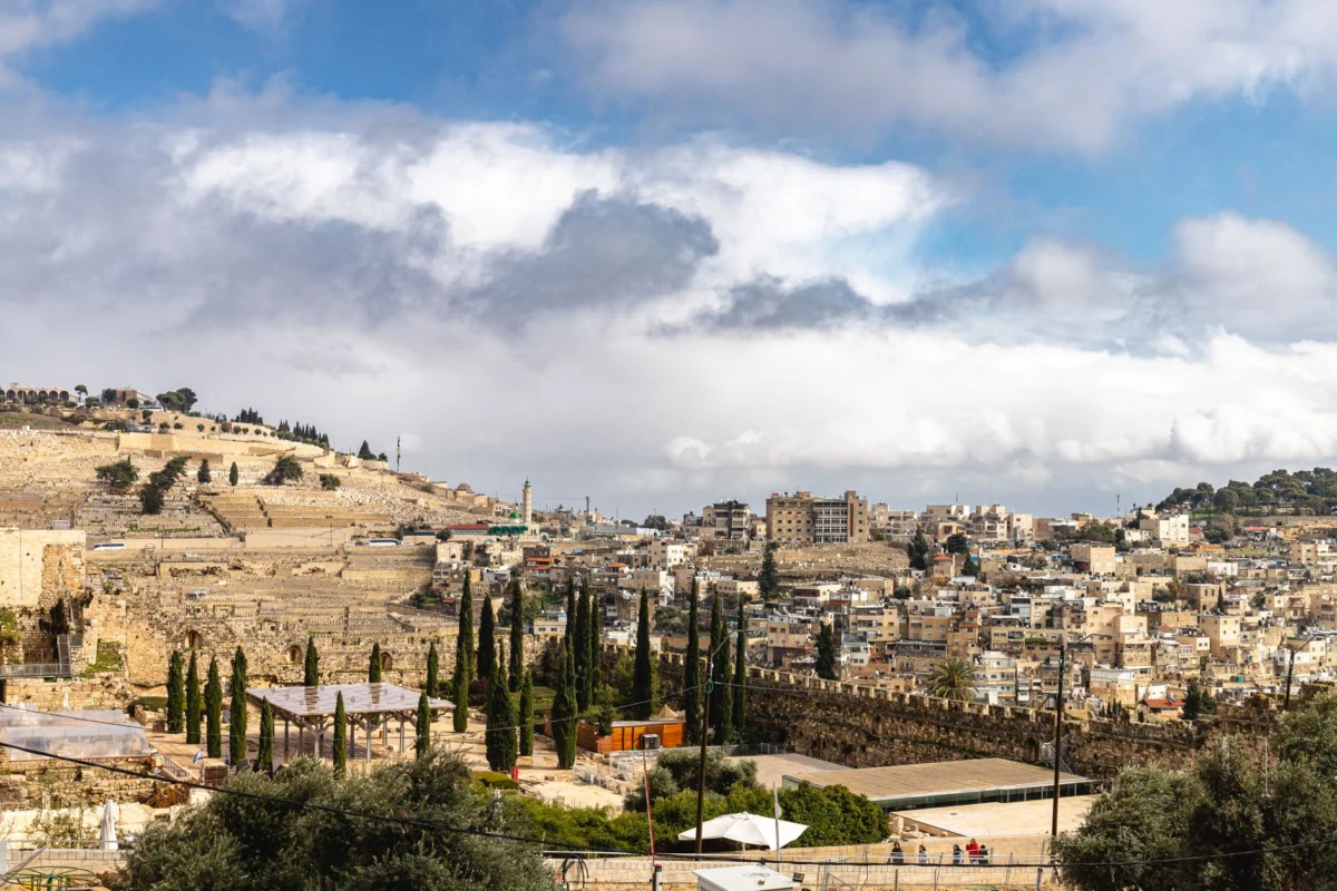 Evening view of Jerusalem's iconic skyline, perfect for romantic getaways
