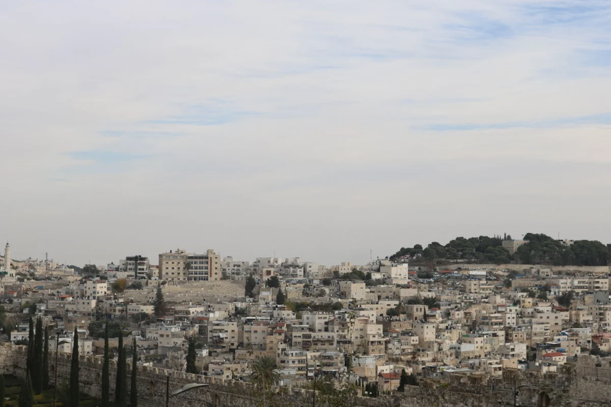 Scenic view of Jerusalem's old city, iconic architecture