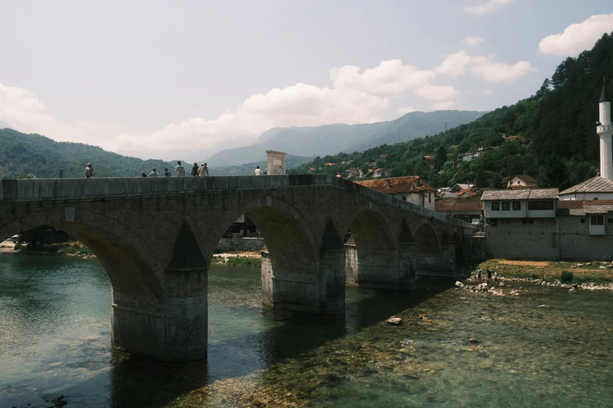 Picturesque riverside scene in Konjic for romantic escapes