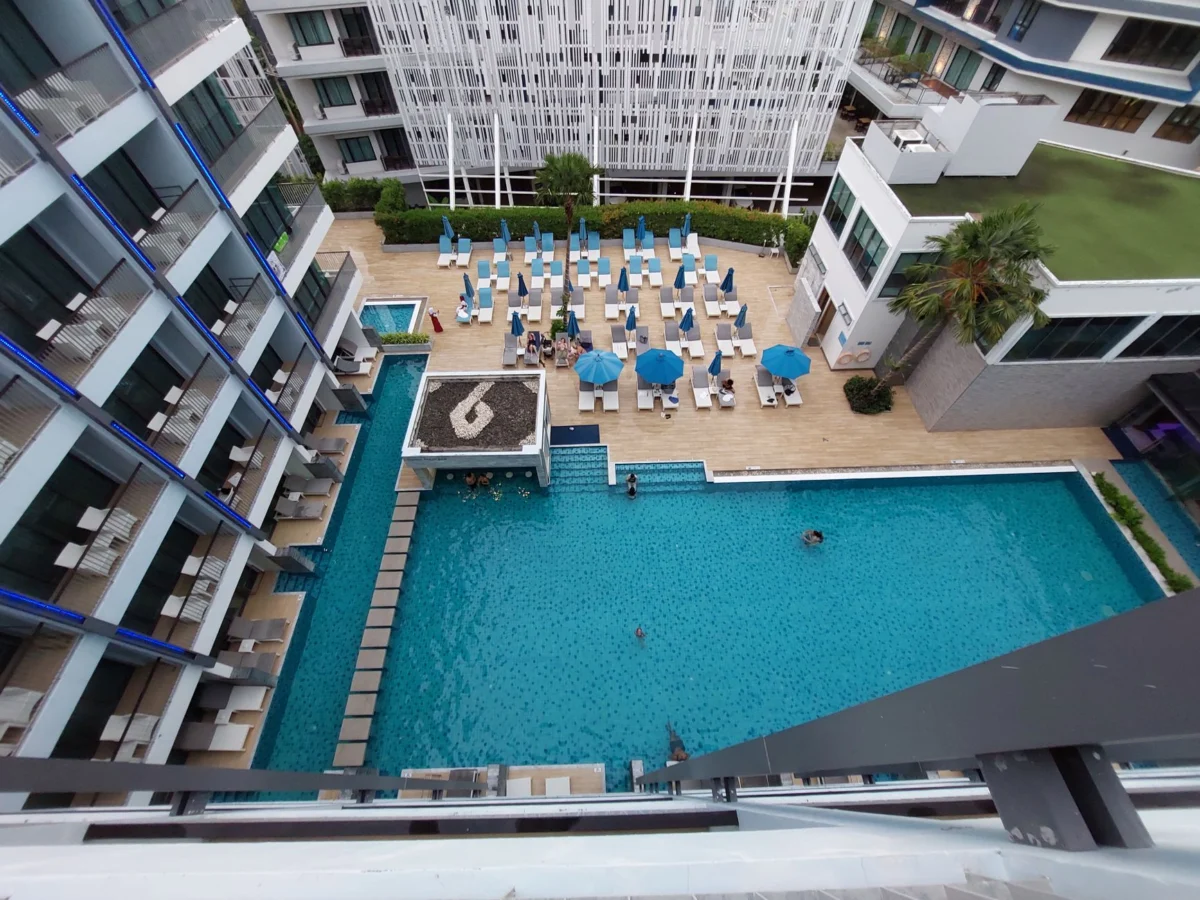 Romantic hotel room view in Krabi overlooking Andaman Sea