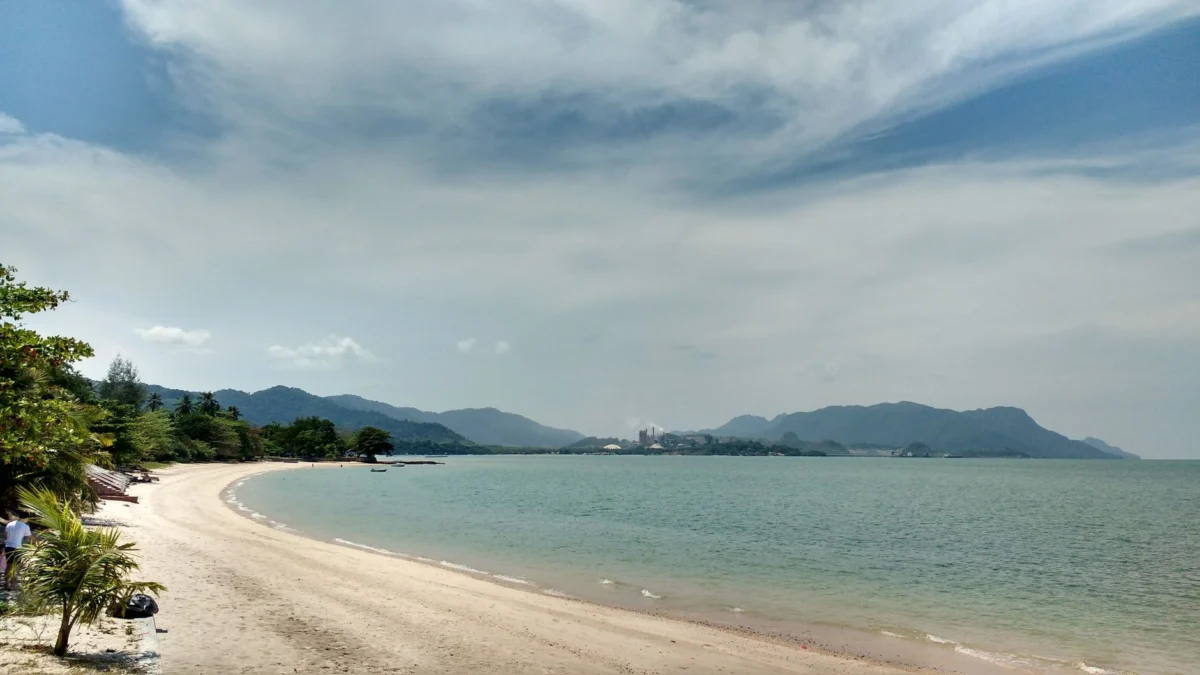 Scenic view of Langkawi beach at sunrise