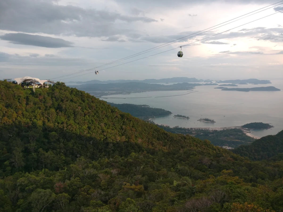 Aerial view of Langkawi showcasing iconic landscapes