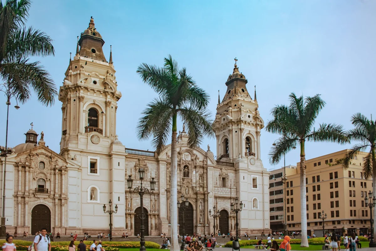 Lima's historic center with iconic skyline view