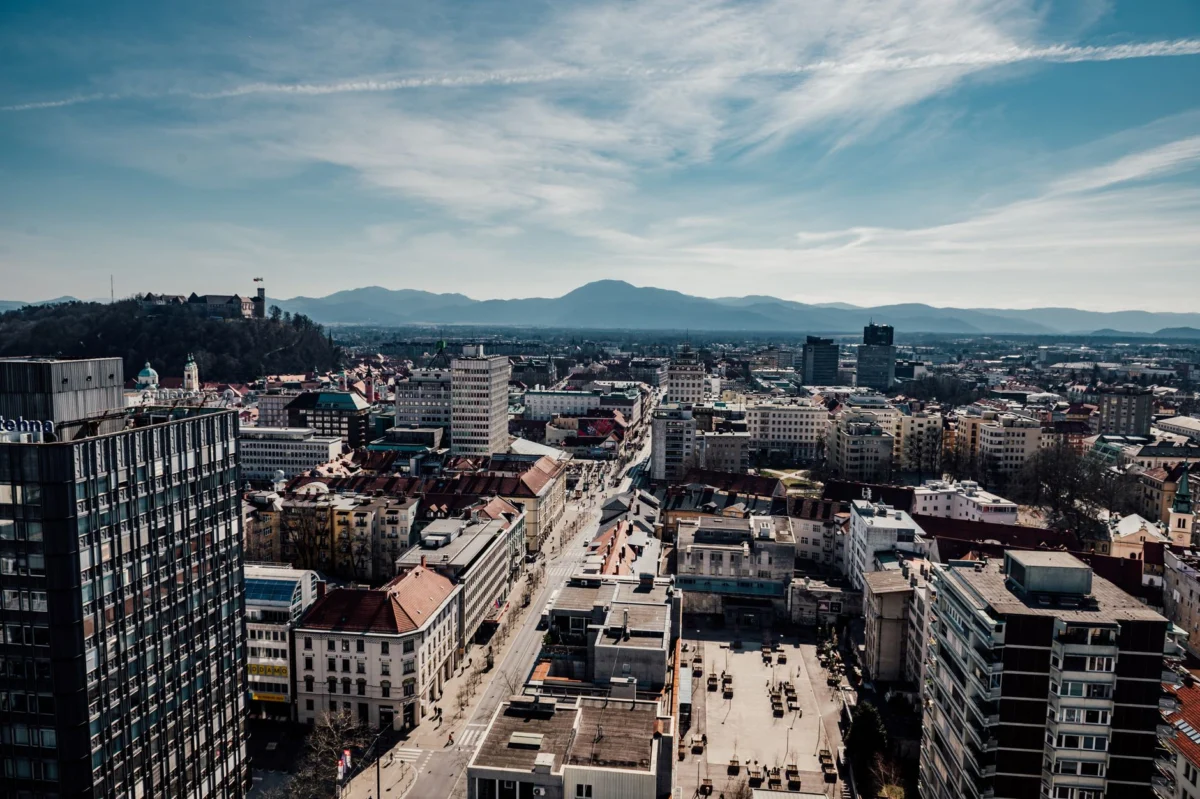 Panoramic view of Ljubljana's iconic skyline