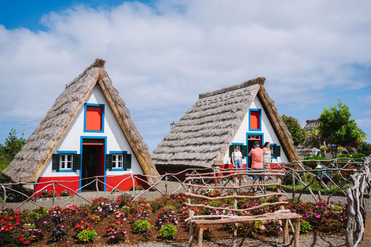 A scenic view of a family-friendly area in Madeira with lush landscapes