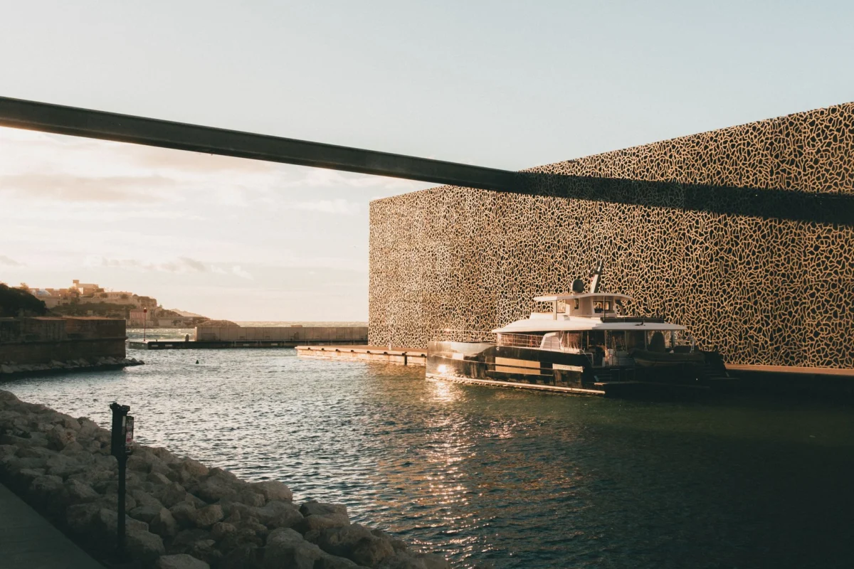 A breathtaking view of Marseille's skyline showing luxury hotels