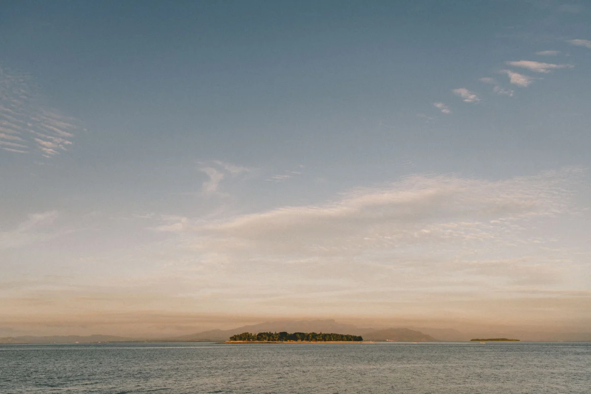 A breathtaking sunset view of Nadi's skyline and landscape