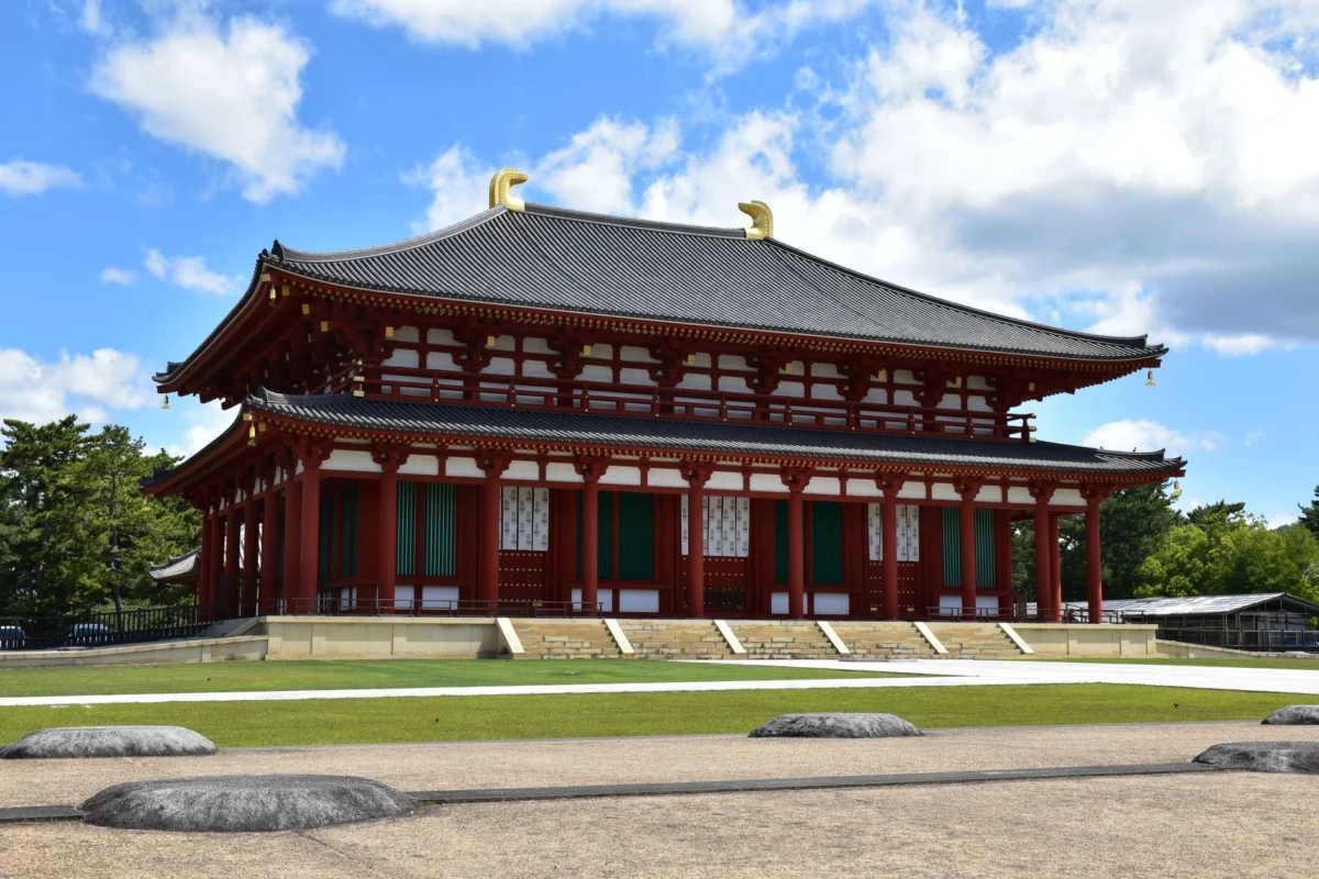 Skyline view of Nara showcasing historic architecture