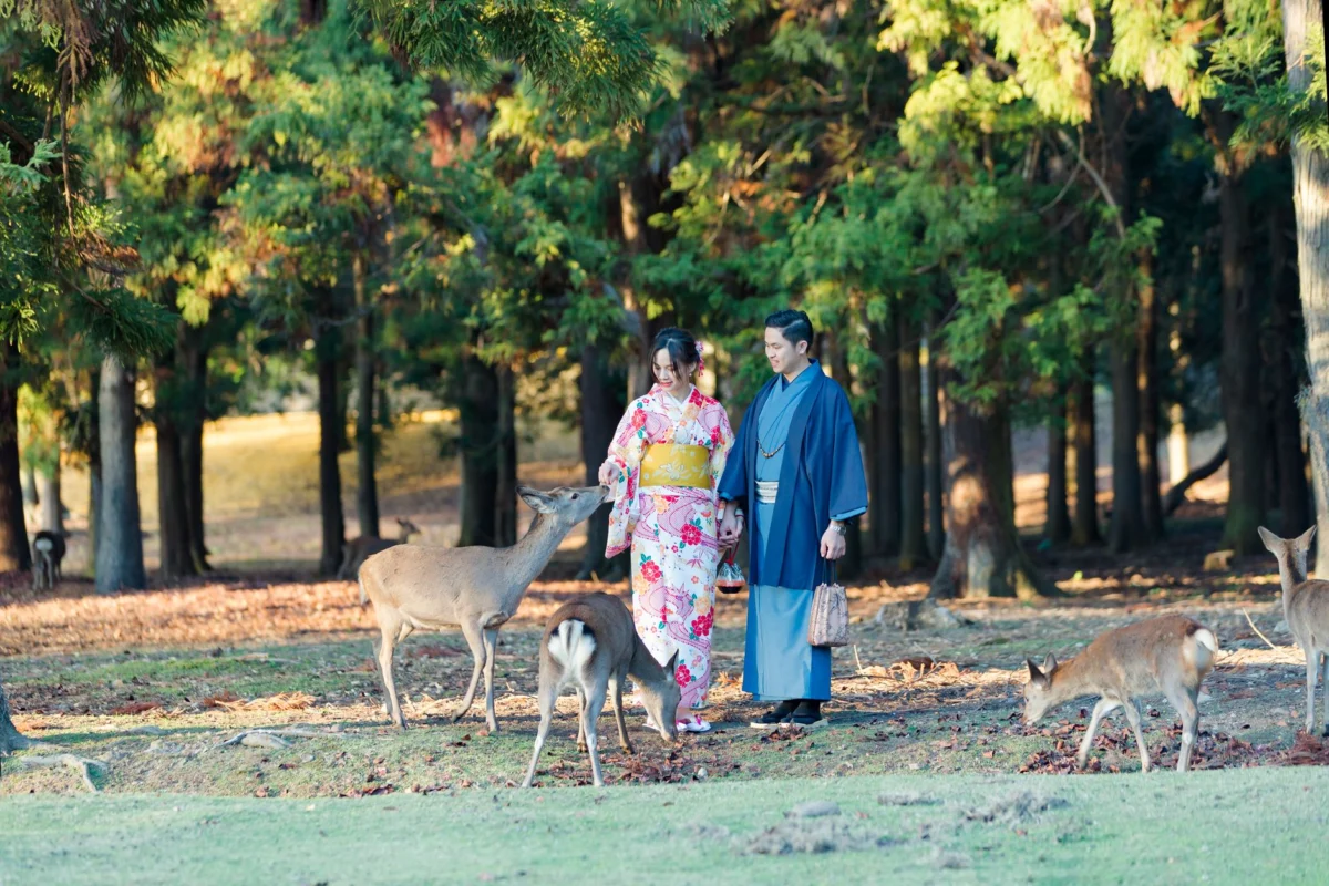 A romantic sunset view in Nara, perfect for honeymooners