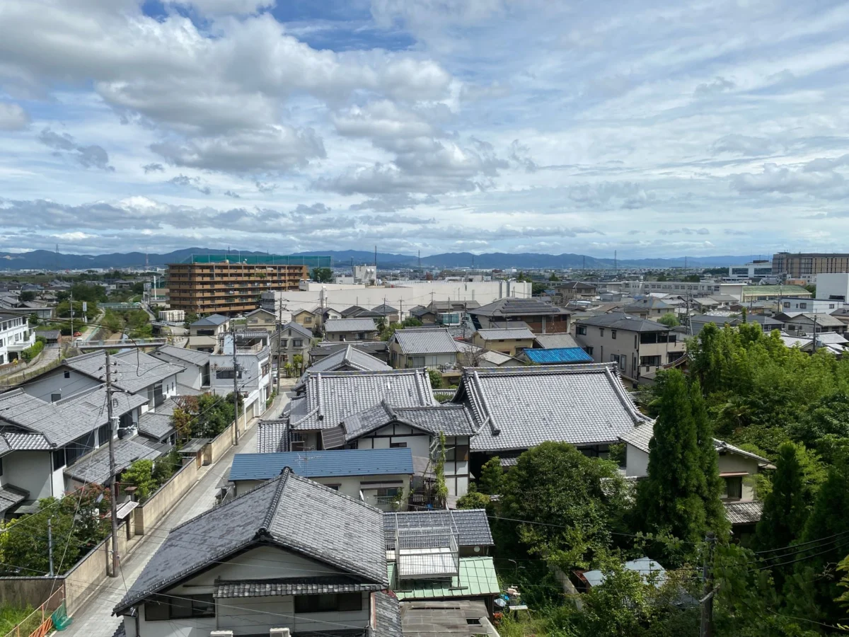Romantic hotel room with a view in Nara