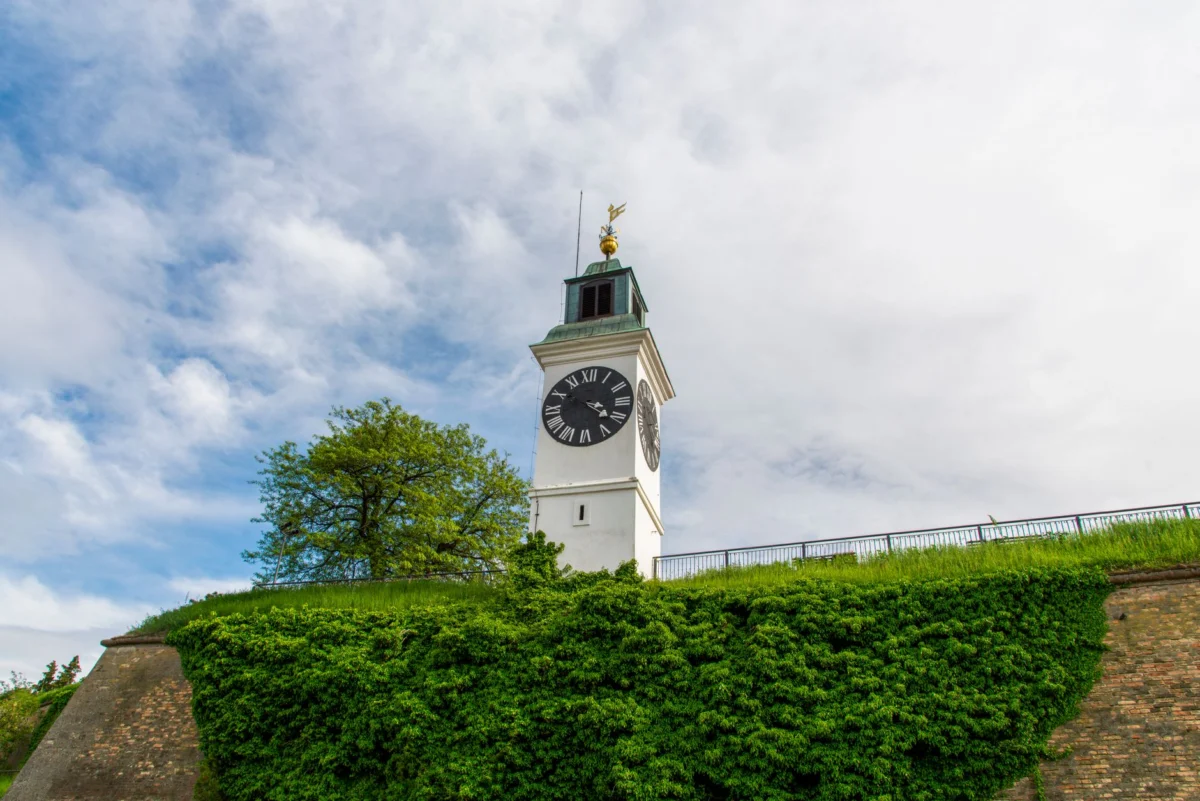 Panoramic view of Novi Sad with Petrovaradin Fortress
