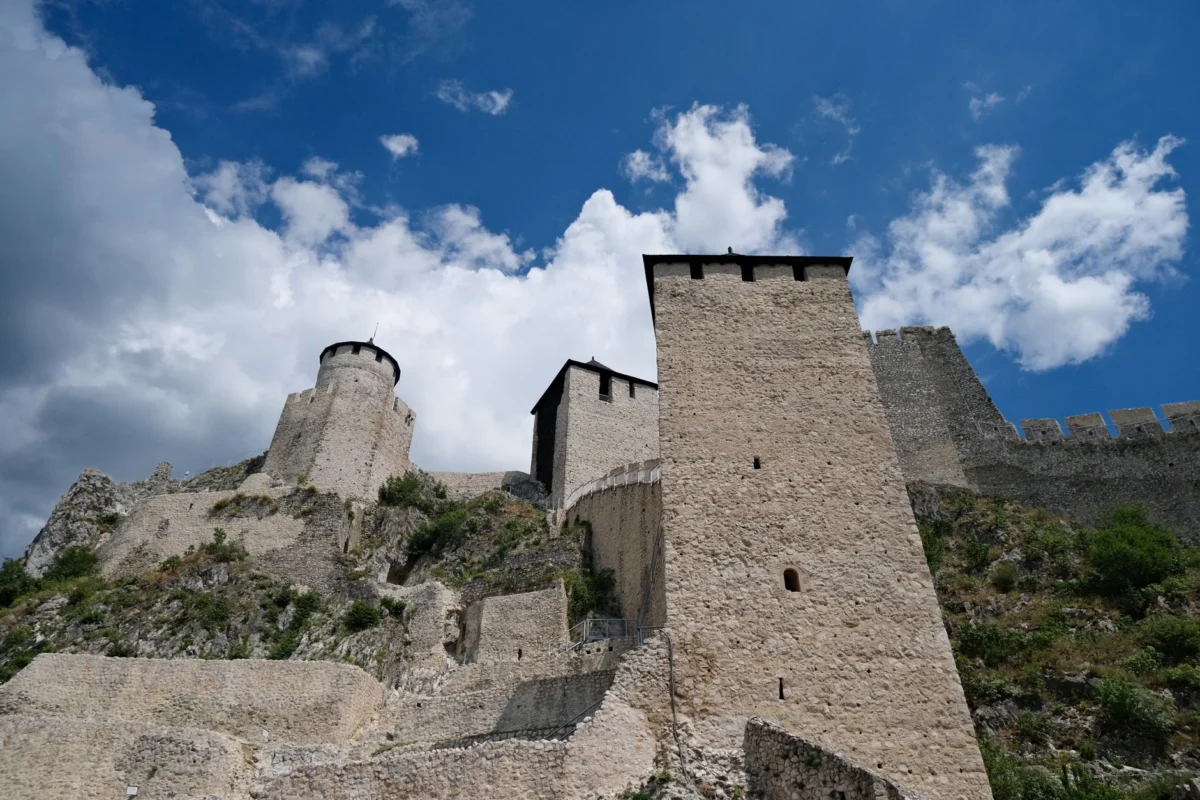 View of the historical landscape of Orheiul Vechi with ancient ruins