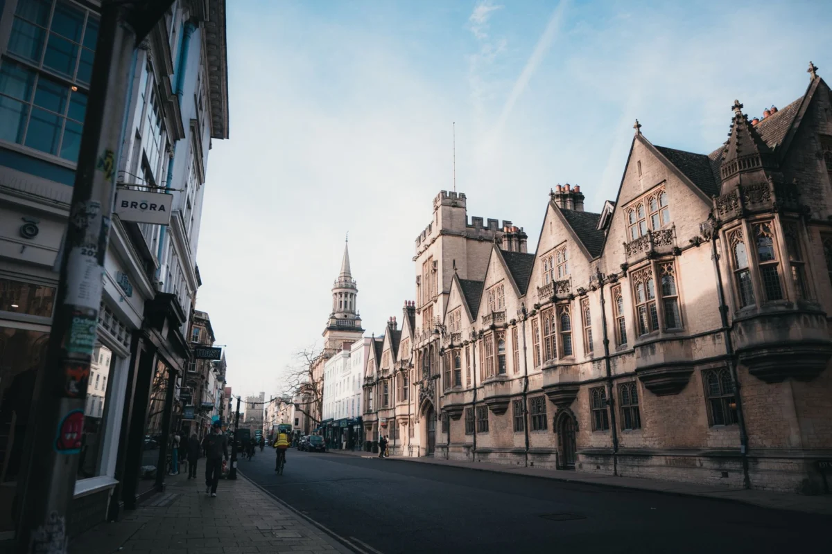 A panoramic view of Oxford's iconic historic skyline