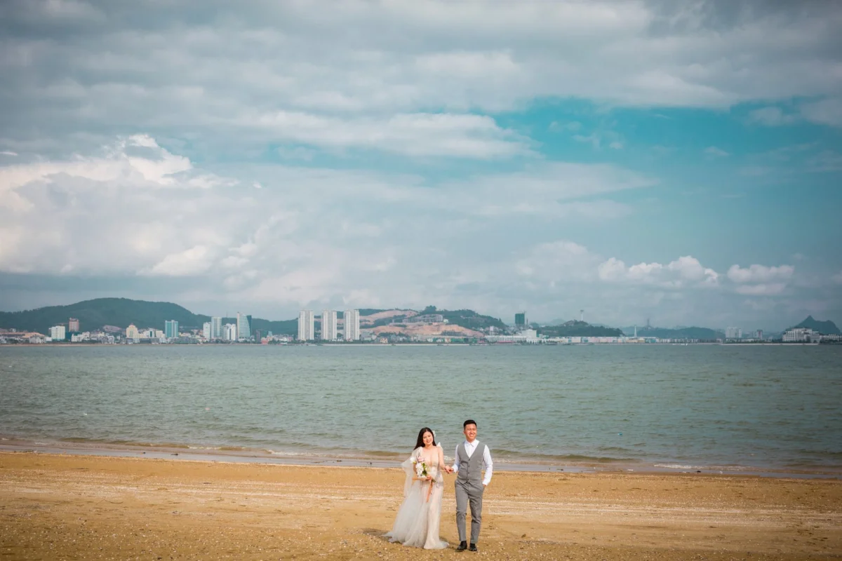 A scenic view of Penang's romantic skyline at dusk