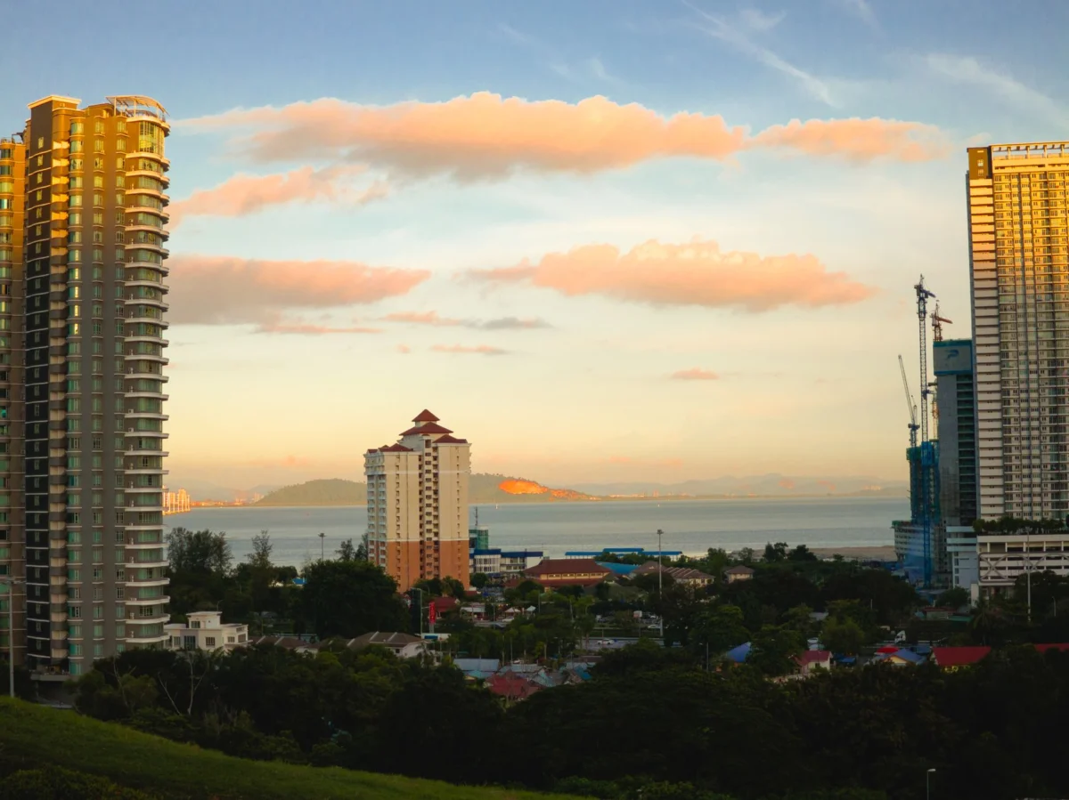 Scenic Penang skyline with landmarks, ideal for group travel
