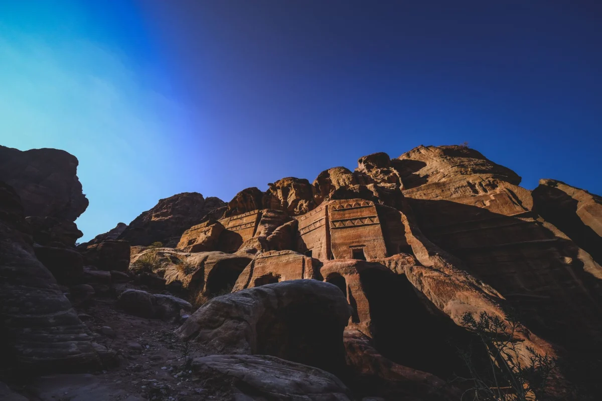 Enchanting sunset over Petra, ideal for romance