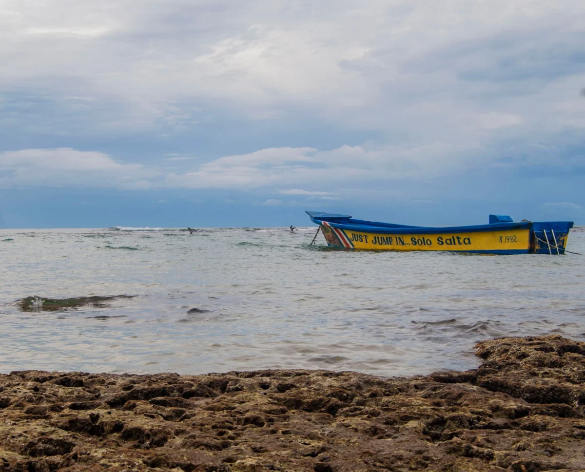 Sunset over Puerto Viejo's scenic coastline
