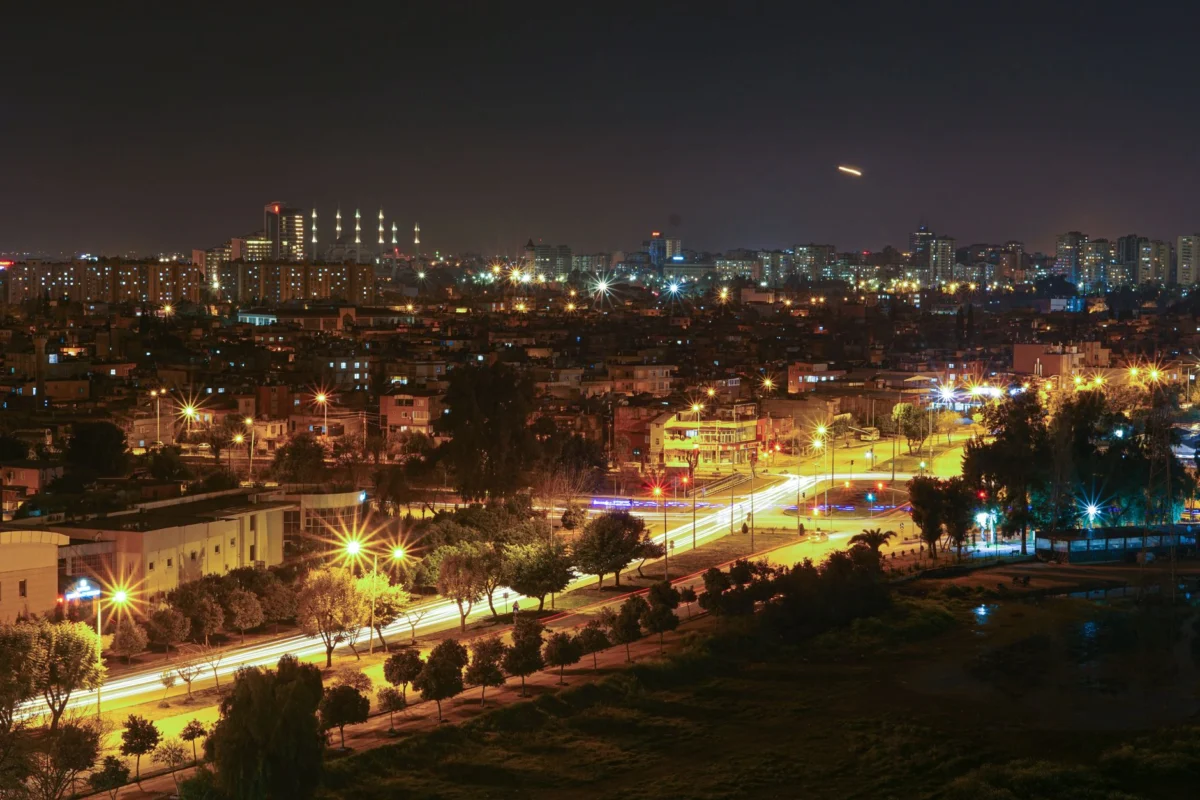 A scenic view of Rasht's cityscape with local architecture