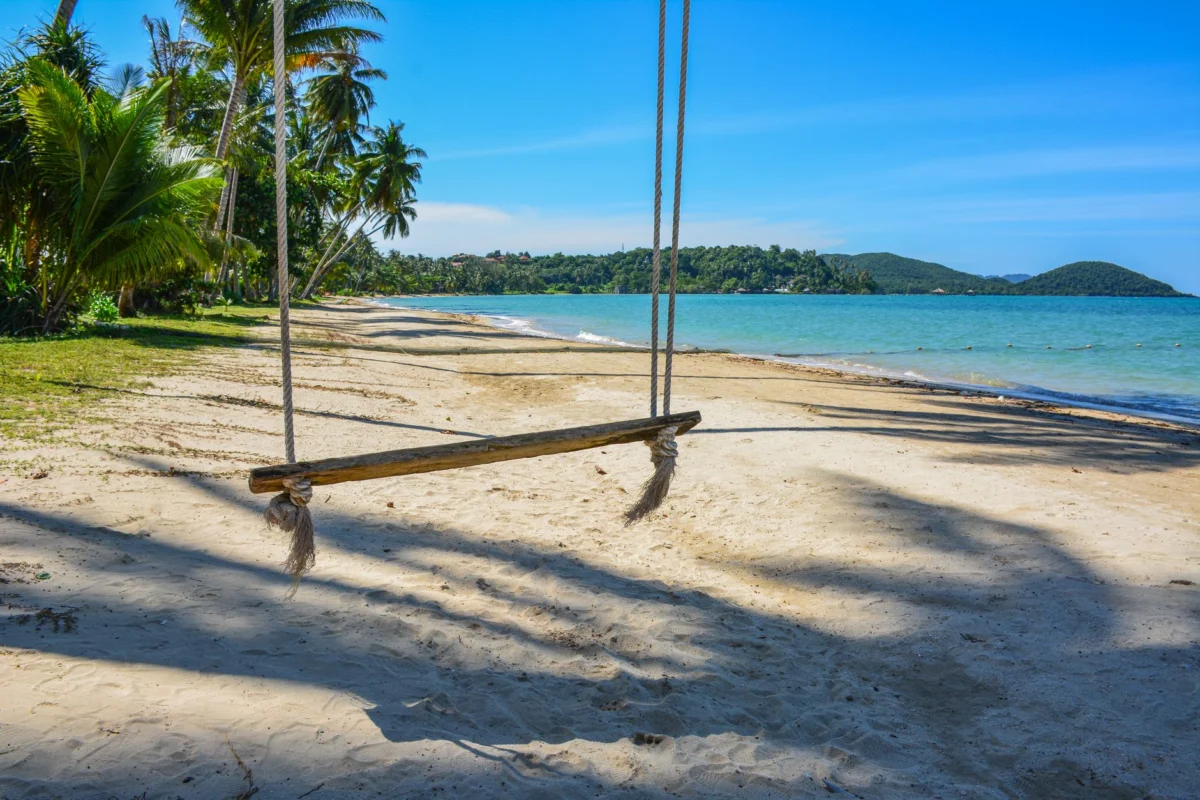 View of a romantic hotel room in Koh Phangan