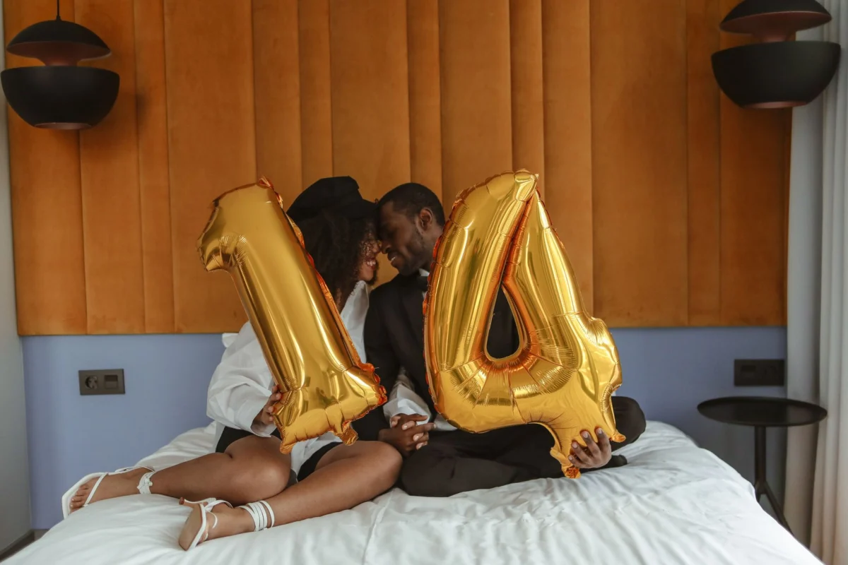 A romantic hotel room setting in Kumasi, ideal for couples