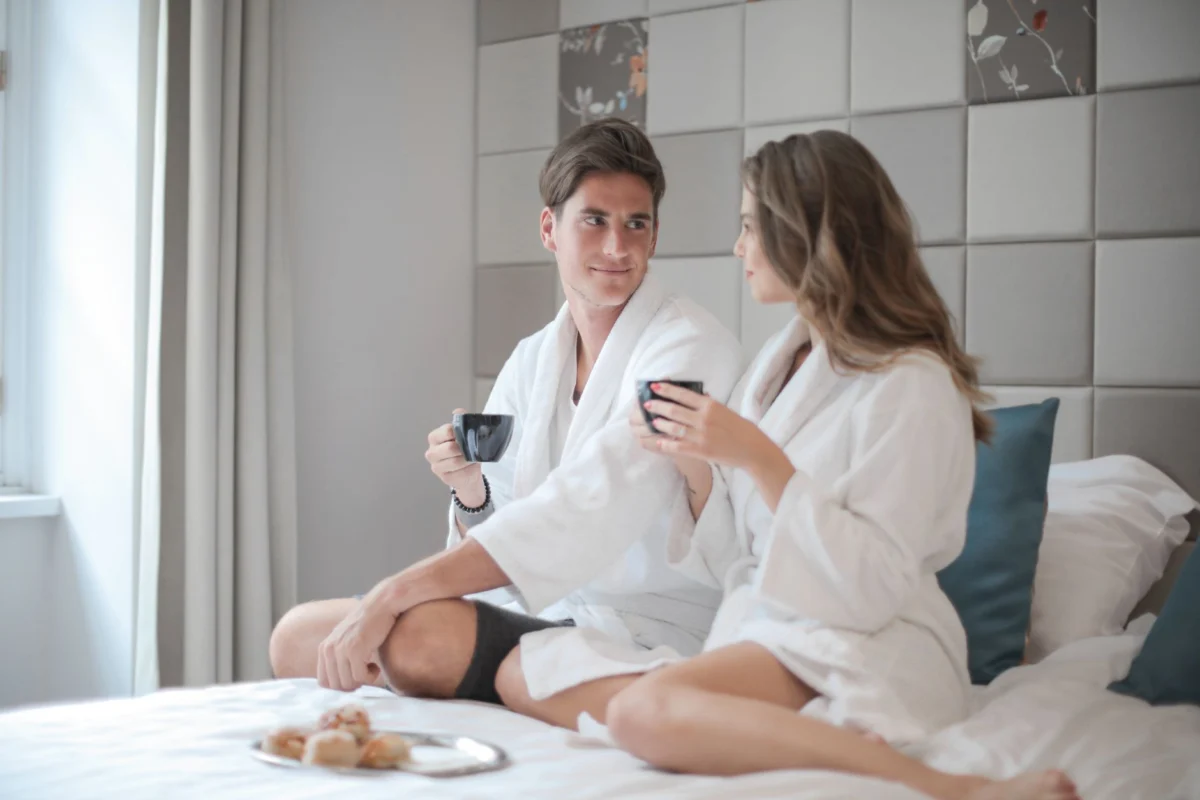 Charming romantic hotel room in Langkawi with elegant decor
