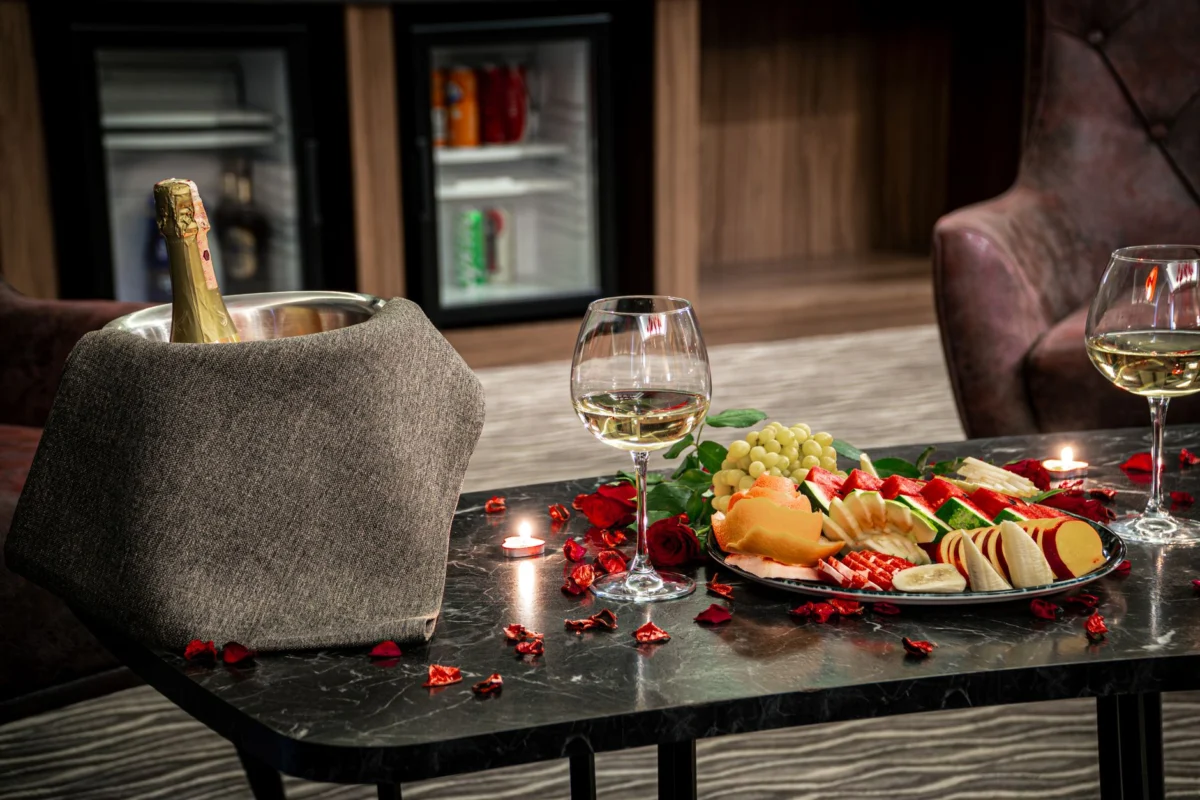 View of a romantic hotel room in Zlatibor, perfect for couples