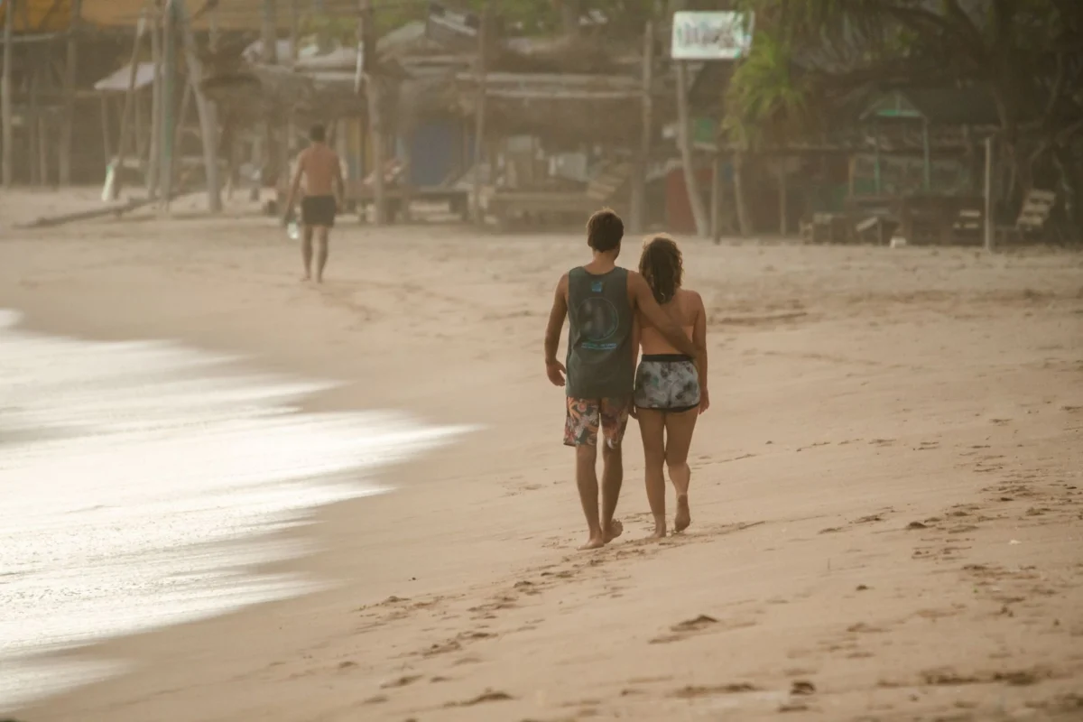 Romantic beach setting in Tofo perfect for couples
