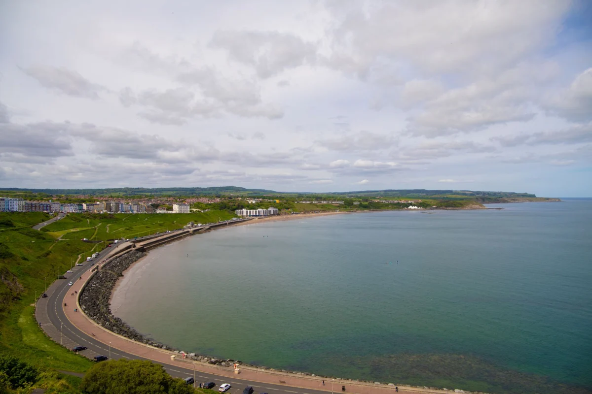 Scenic view of Scarborough with vibrant seafront