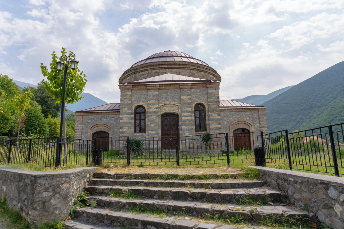 A romantic view of Sheki's charming skyline